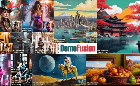 DemoFusion-超高分辨率图像生成工具，清晰度提升16倍
