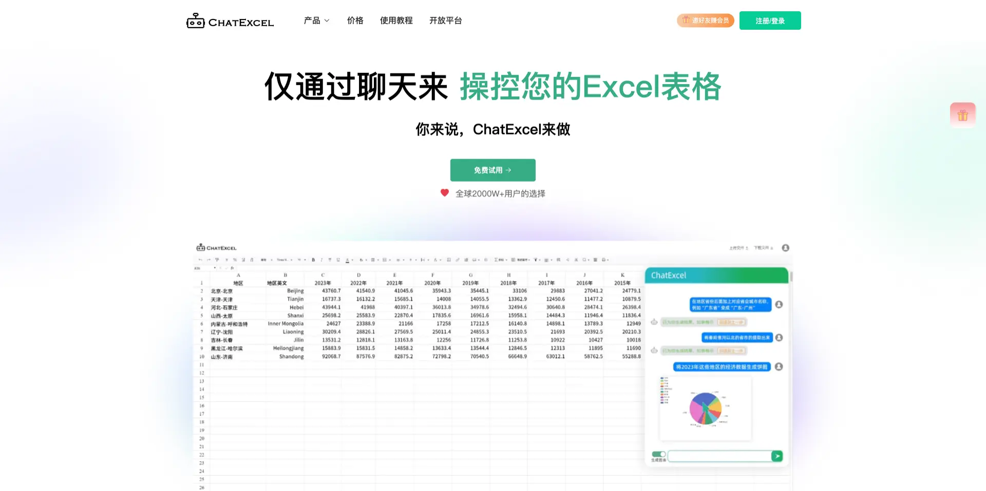 ChatExcel:通过聊天来操控你的Excel表格