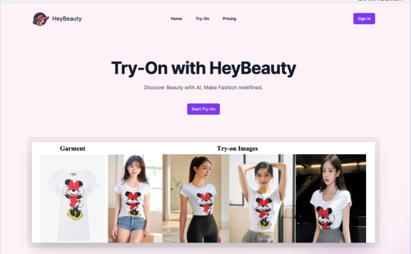 HeyBeauty-AI驱动的虚拟试衣平台