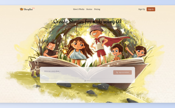 StoryBee-使用AI为儿童创作故事的平台