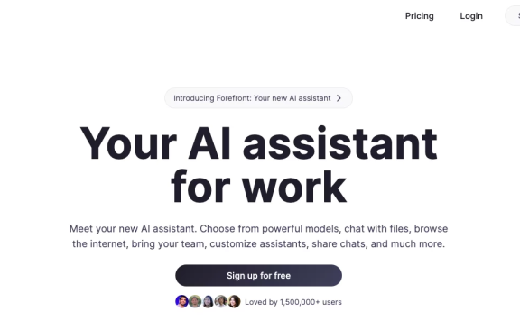 Forefront：综合性多功能AI助手平台