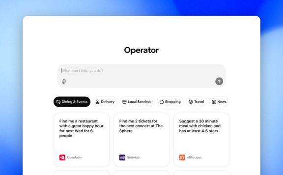 Operator – OpenAI推出的AI智能体，自动化浏览任务，提升工作效率