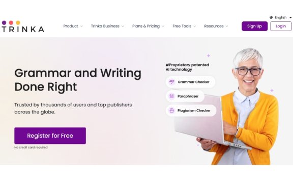 Trinka AI – 在线AI写作和语法检查工具