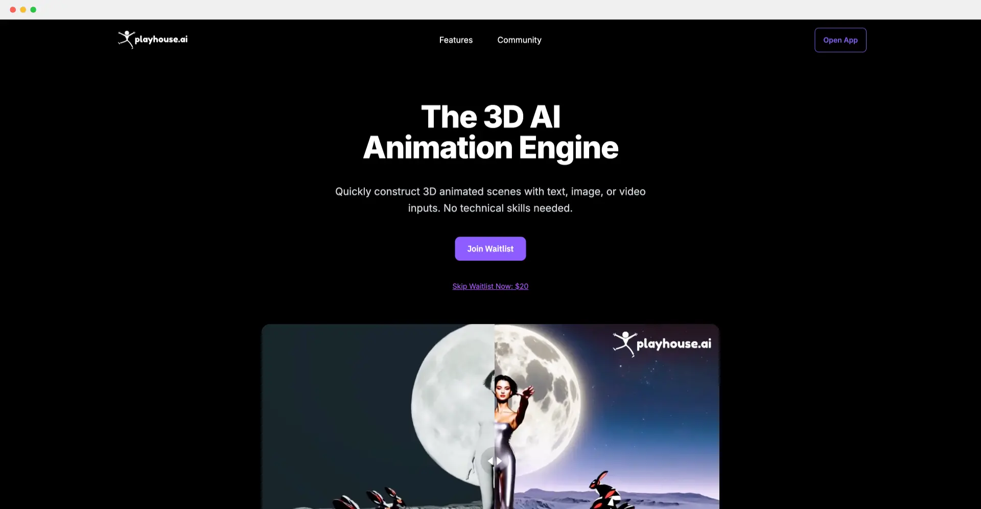 Playhouse.ai:AI  3D 动画工具,帮你轻松创建 3D 动画内容