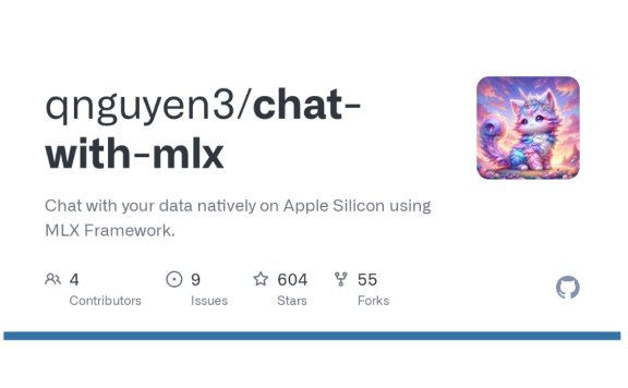 Chat with MLX-开源的苹果电脑专属大模型框架