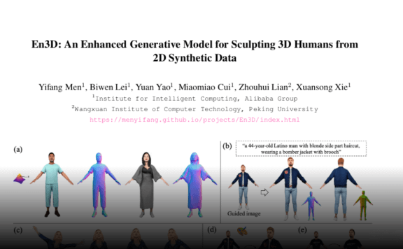 En3D: 通过文本或图片生成3D人物模型