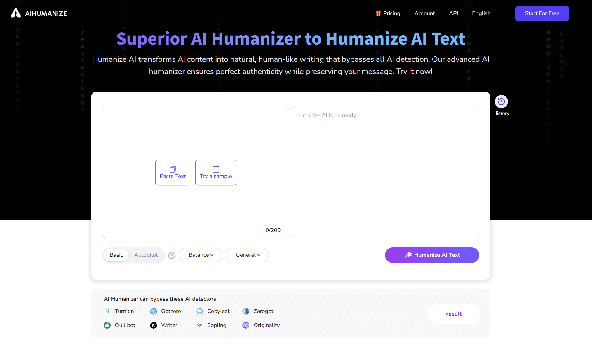 AI Humanize:AI内容检测和优化工具,给AI内容穿上"隐身衣"的智能改写工具