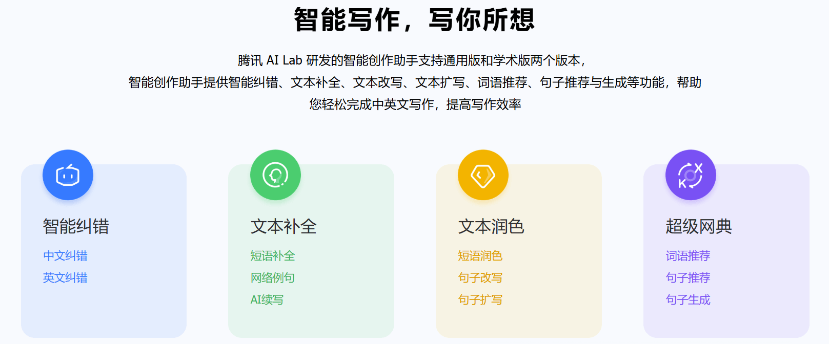 Effidit - 腾讯旗下智能创作助手 1 Effidit-腾讯旗下智能创作助手