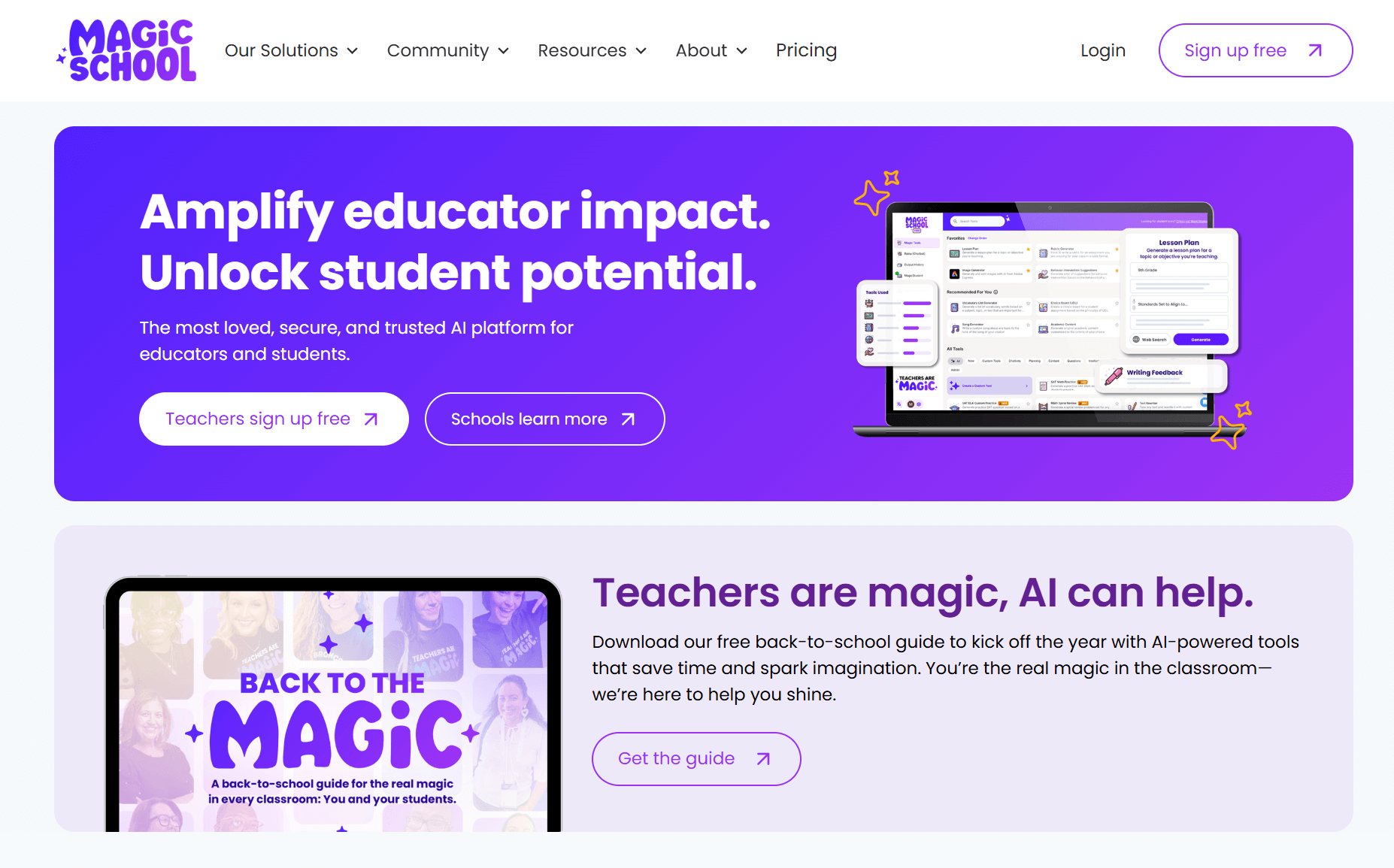 MagicSchool.ai - 教师和教育者的在线AI工具,AI全能助教