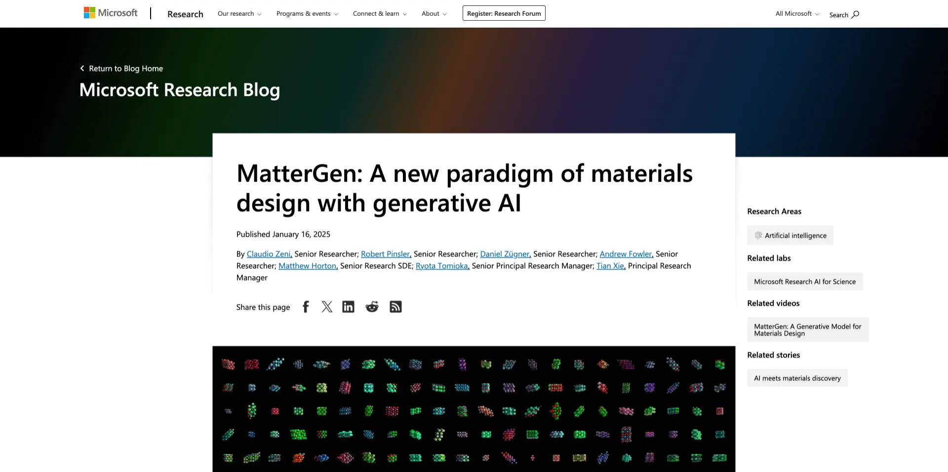 MatterGen:微软推出的无机材料设计AI模型,辅助生成新材料
