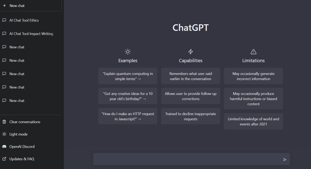ChatGPT:OpenAI推出的智能聊天机器人
