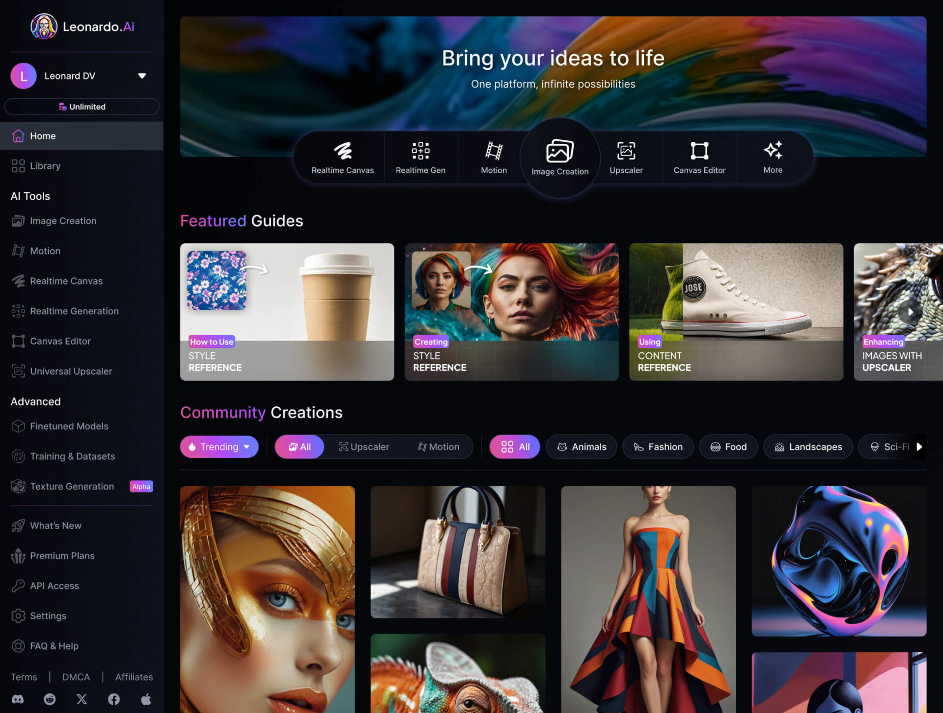 Leonardo.ai-高质量游戏资源生成平台 1 Leonardo.ai-高质量游戏资源生成平台