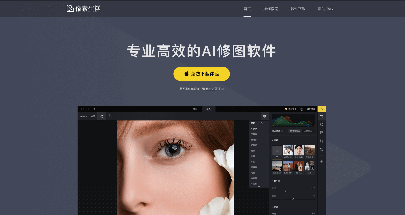 像素蛋糕:简单易用的AI修图工具,摄影师的AI修图神器