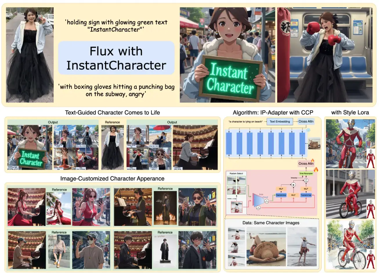 InstantCharacter：腾讯混元开源的定制化图像生成插件，解决角色一致性难题