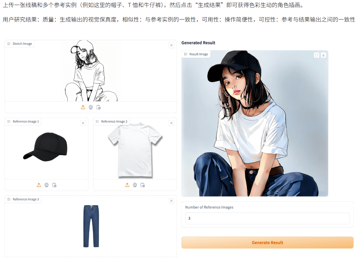 MagicColor:香港科技大学推出的多实例草图自动上色框架,给线稿上色只需3秒