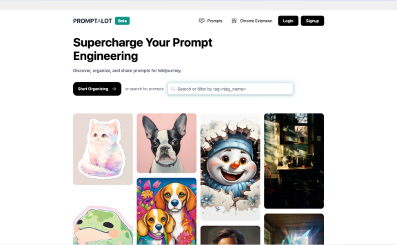 Promptalot-Midjourney提示词分享平台