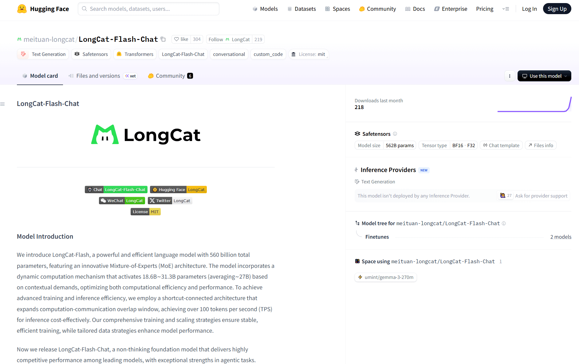 LongCat-Flash-Chat:美团推出的开源大语言模型